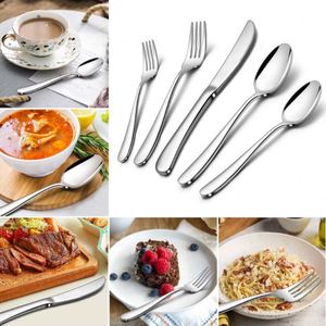 Custom Color Dishwasher Safe Silverware 5pcs Set <b>Thin</b> Handle Flatware European Gold Plated Cutlery Set - Product Image 3