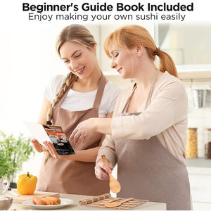 Bazooka — <span class=keywords><strong>Kit</strong></span> manuel antiadhésif <span class=keywords><strong>Pour</strong></span> préparation de <span class=keywords><strong>Sushi</strong></span>, matériel en plastique, <span class=keywords><strong>Kit</strong></span> <span class=keywords><strong>Pour</strong></span> fabriquer des sushis, rouge, matériel de cuisine, 11 pièces - Product Image 5