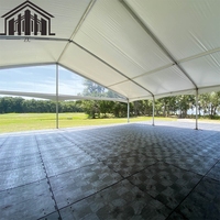 Tentes de marché en plein air pour le commerce de détail, poteaux en aluminium, tissu PVC, résistant au vent, 3x4,5 pour un stockage efficace, abri pour la gestion des stocks excédentaires