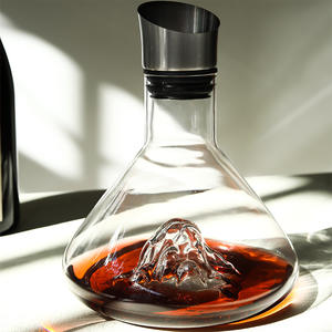 באיכות גבוהה מודרני קריסטל זכוכית שקוף דקנטר jinshan decaner יין אדום מסנן קרח קרח שימוש ביתי בר קיימא - Product Image 3