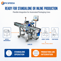 Machine d'étiquetage conique pour pots à épices, avec application uniforme de film sous pression, finition sans bulles