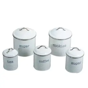 Airtight Tea Sugar and Coffee Storage Canister Jar Set