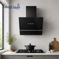 Hotte de cuisine murale à aspiration latérale automatique à commande tactile avec moteur en cuivre, campana extractora 90 cm