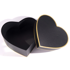 Biểu Tượng Tùy Chỉnh Màu Hồng Đen Bìa Giấy Hình Trái Tim Hộp Quà Tặng Valentine Ngày Hoa Sô Cô La Đồ Trang Sức Bao Bì Hộp Bán Buôn - Product Image 4