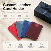 Dompet Kartu Tipis Dua Warna dengan Jendela, Kantong Depan, Grosir, Sesuai Standar REACH, Kancing Magnet, Dapat Dikustomisasi
