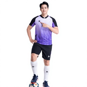 Conjunto de Camiseta de Fútbol de Poliéster 100% de Alta Calidad para JP, Cuello Redondo, Manga Corta, Secado Rápido, Transpirable, Colores Personalizados, Transferencia Térmica - Product Image 1