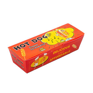 Disposable Paper <strong>Hot</strong> <strong>Dog</strong> <strong>Boxes</strong> White Cardboard Food Containers for Sausages, Cheese <strong>Hot</strong> <strong>Dog</strong> Sticks - Product Image 4