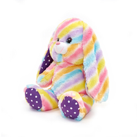 Poupée en peluche lapin coloré à longues oreilles lapin en peluche