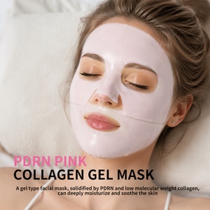Mascarilla Facial de Cristal Rosa PDRN de Marca OEM Personalizada, Paquete de 4 Unidades para Hidratación Facial y Resistencia a las Arrugas - Product Image 3