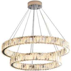 Décoration de la chambre Classique Pendentif Lumière clair K9 Cristal anneau Lustre éclairage Led Pour Hall - Product Image 6
