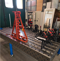 Table de soudage 3D robuste en acier nitrué D16/D28, plateforme de soudage de précision en fonte