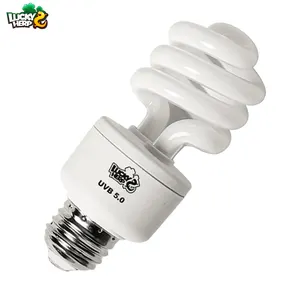 LUCKY HERP UVA UVB Reptile Light 5.0 10.0 15.0 Desert UVB100 150 13W 15W 23W 26W Pet Lamp Reptile With ETL CE And ROHS