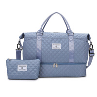 Sac à bagages de voyage léger pour femmes sac de voyage à bandoulière avec compartiment à chaussures grande capacité sac de rangement sac de Fitness