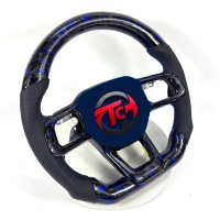 Volant en fibre de carbone forgée personnalisé pour Ford Mustang S650 GT 2024, accessoires de voiture