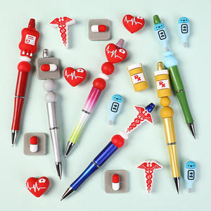 Customizable Silicone <b>Bead</b> <b>Kit</b> Diy Medical Nurses Theme Pill Boy Charms for Bracelets and Pen Decoration Jewelry <b>Kit</b> Supplies - Product Image 6
