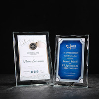 Placa de Premio de Cristal Deslumbrante con Impresión UV Personalizada, Medalla, Placa de Autorización de Pago con Código QR, Marco de Fotos Acrílico, Agentes de Franquicia