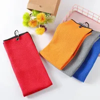 Serviette de golf avec petite poche et clip, en microfibre douce, nettoyeur de clubs de golf portable, cadeau d'affaires