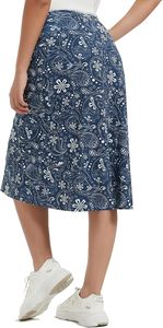 Faldas Skorts modestas personalizadas para mujer, falda de Golf hasta la rodilla, faldas atléticas de tenis largas modestas, pantalones cortos integrados - Product Image 2