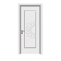Porte Intérieure en Bois à Approvisionnement Rapide DK-117 Style Minimaliste Moderne Porte Coulissante à Pousser/Tirer en Polymère CPL pour Chambre et Hôtel Résistant à l'Eau