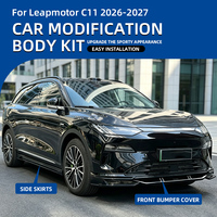 Kit carrosserie personnalisé en ABS pour jupes latérales, garde-boue étanches et extensions de marchepieds pour Leapmotor C11 2026-2027