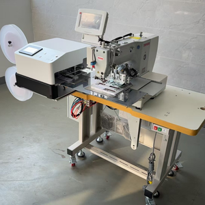Machine à coudre industrielle automatique informatisée à plat TOPSEW TS-2210-VC-D intégrée pour travaux de fixation auto-agrippante et métalliques - Product Image 4