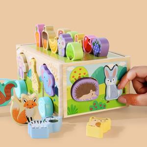 Jouet éducatif cognitif pour enfants, véhicule à tirer en forme d'animaux de la ferme, apprendre à tirer sur les carottes, attraper les insectes, éducation précoce - Product Image 3