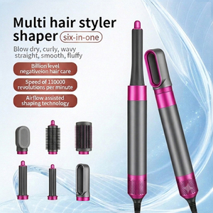 Estilizador <span class=keywords><strong>de</strong></span> Cabello Profesional 6 en 1, Herramientas <span class=keywords><strong>de</strong></span> Peinado con Aire Caliente, Potente <span class=keywords><strong>Secador</strong></span> <span class=keywords><strong>de</strong></span> Cabello Multifuncional con Estuche <span class=keywords><strong>de</strong></span> Almacenamiento <span class=keywords><strong>para</strong></span> Chicas - Product Image 2