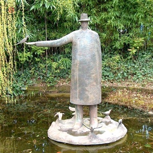 Statua di Uomo Seduto in Bronzo Astratto a Grandezza Naturale per Esterni di Jean <span class=keywords><strong>Michel</strong></span> Folon - Product Image 5