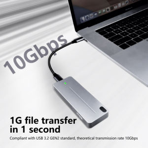 กล่องใส่ SSD แบบ M.2 รุ่น ITGZ รองรับโปรโตคอล NVMe ความเร็ว 10Gbps เชื่อมต่อผ่าน USB Type C 3.2 Gen2 รองรับความจุสูงสุด 4TB ตัวเรือนโลหะ - Product Image 3