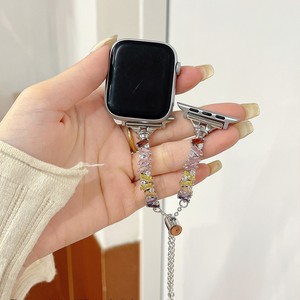 Bracelet de luxe pour Apple Watch Series 10 Ultra 2 49mm 46mm, bracelet en métal incrusté de zircon, iWatch 9 8 7 45mm 41mm, bracelet brillant - Product Image 5