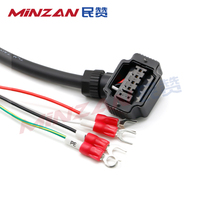 Câble de faisceau d'encodage servo haute flexibilité MiNZAN S6-L-M107-P01-M111-1.0-T 750W 300V pour la connexion de l'encodeur du moteur