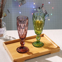 Flûtes à champagne en verre transparent de 160 ml, gobelets à vin et à cocktails pour mariage, restaurant, bar, fête, décoration de table