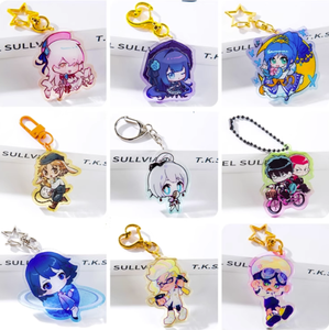 Custom <b>Anime</b> 3D Die Cut Flexible Acrylic Magnet Charms Irregular Shape Digital Photo <b>Keychain</b> Souvenirs - Product Image 1