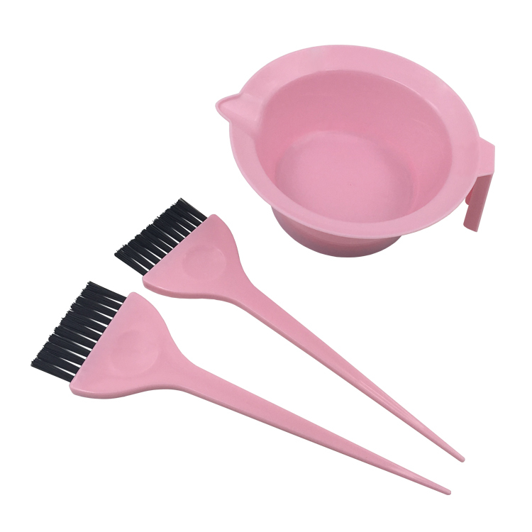 Haarfärbe-Set 2-teilig - Schale & Pinsel In Rot, Für Salon Oder Heimgebrauch