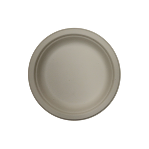 Assiette jetable STAVIAN personnalisable, 100 % biodégradable, à base de fibres végétales, écologique, 6 pouces, blanc et marron, service OEM - Product Image 1