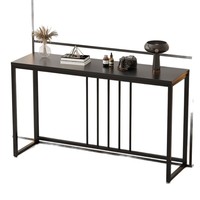 Console d'entrée moderne minimaliste de luxe léger, meuble en bois multifonctionnel, table d'entrée longue et étroite à poser contre le mur