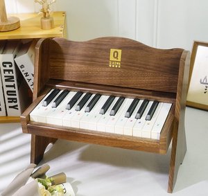 Wholesale Orff <b>Instrument</b> Flagship Power Supply Musical <b>Instrument</b> <b>Keyboard</b> Electronic Battery Operated Wooden 25-Key Piano Toy - Product Image 4