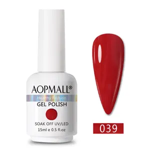 Kit de esmalte em gel profissional colorido, conjunto de esmalte em gel para unhas de longa duração, 15ml, 312