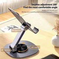 Support de téléphone rotatif Portable à 360 degrés et support de tablette support de téléphone portable pliable à Angle réglable pour une utilisation au bureau
