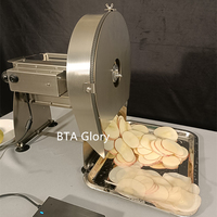Elektrische en handmatige snijmachine voor citroenen, sinaasappels, aardappelchips, groenten en wortelen (commercieel gebruik)
