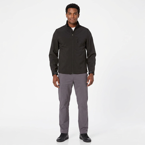 Men's Breathable <b>Canvas</b> Waterproof Hooded Jacket Quick Dry Autumn Outdoor Apparel Stand Collar OEM ODM Wholesale - Product Image 1