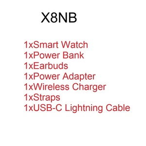 Đồng hồ thông minh Newly X8NB 6 trong 1: Đồng hồ, tai nghe, bộ sạc nhanh, cáp sạc, pin dự phòng, cáp sạc không dây dành cho đồng hồ thông minh - Product Image 6
