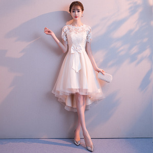 Eterea ospite breve esame d'arte damigella d'onore piccola studentessa <span class=keywords><strong>laurea</strong></span> abito da sera banchetto femminile - Product Image 2