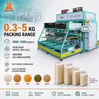Máquina Empacadora de Millet de 0.25-5 kg, Empacadora al Vacío de Cuatro Estaciones, Alimentación Automática de Bolsas, Moldeado y Sellado de Ladrillos