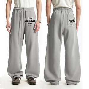 กางเกงวอร์ม QUICKSHOW รุ่นสั่งทำพิเศษ ผ้าฟลีซ 365 GSM ทรงตรง กางเกงแทรคสูท ผ้าฟลีซแบบซ้อน กางเกงวอร์มแบบยูนิเซ็กซ์ กางเกงวอร์มผู้ชาย - Product Image 1