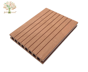 Đẹp hiện đại <span class=keywords><strong>WPC</strong></span> Gỗ nhựa composite <span class=keywords><strong>decking</strong></span> ngoài trời không thấm nước bề mặt chải - Product Image 2