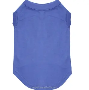 Quality Pet Clothes Supplier Summer Tank Top Dog Clothes Solid Dog Shirt Sleeveless