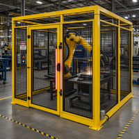 Cadre de clôture de protection pour machines OEM sur mesure |   Fabrication soudée en acier inoxydable robuste, surface anticorrosion pour machine