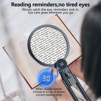 Wufan Factory Direct Camping Hands Free Magnifying Glass, Flexible Silicone Hose LED Magnifier for Outdoor Use