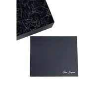 Boîte cadeau vide noire rigide 25x30x12 cm avec poignée, finition brillante/mate, gaufrage 2 cm, emballage cadeau en vente
